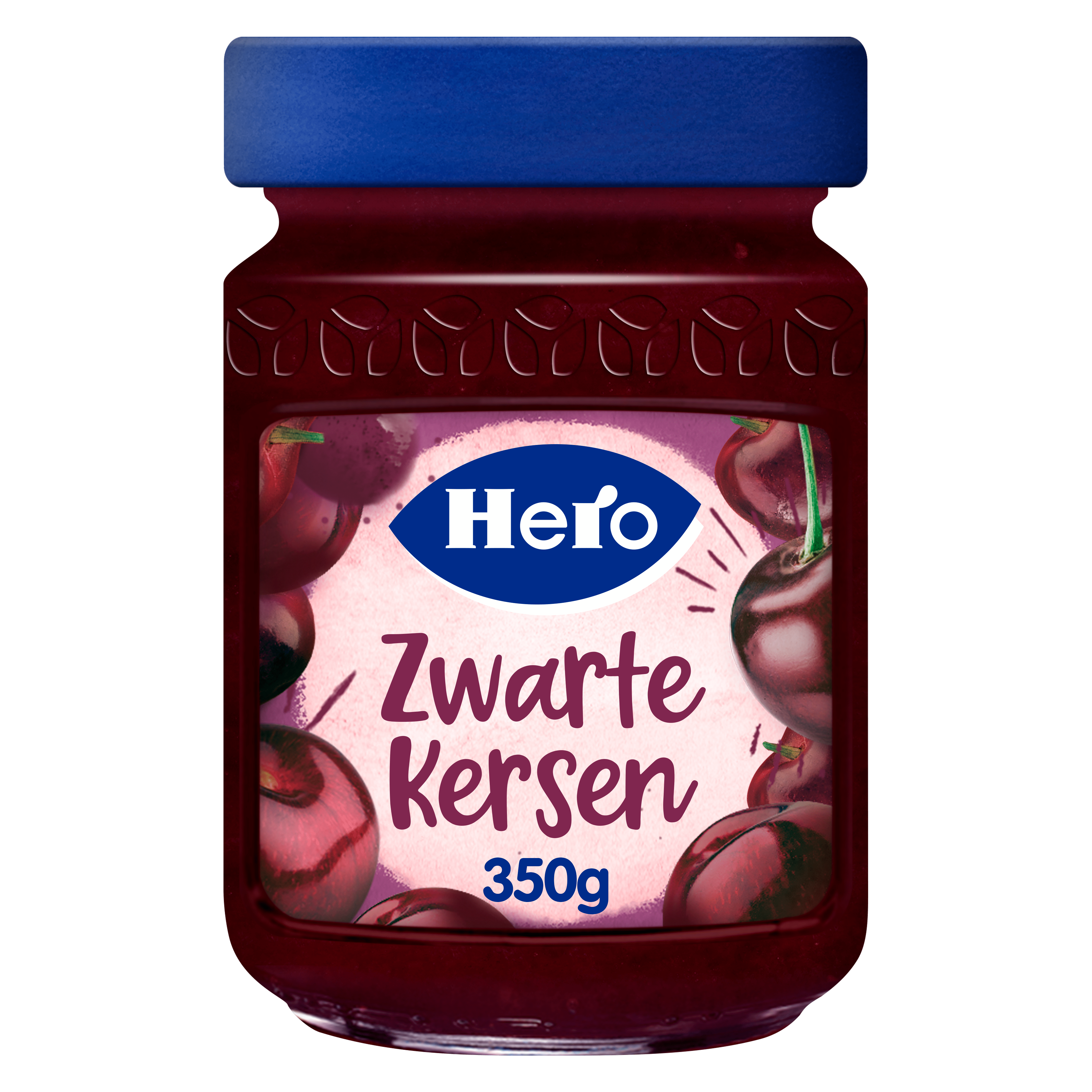 Hero Zwarte Kersen Vruchtenspread Per Pot 350 G