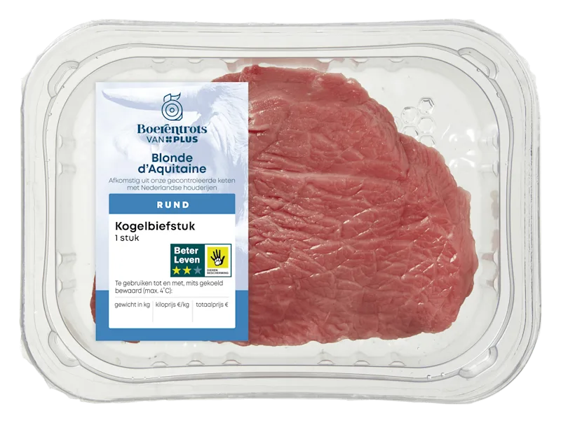 PLUS Boerentrots Kogelbiefstuk Blonde d'Aquitaine 1 st