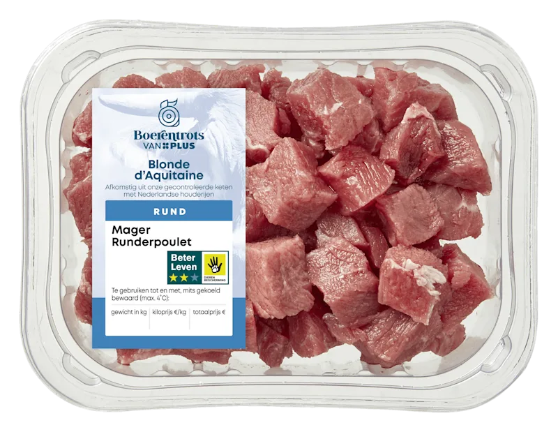 PLUS Boerentrots Mager Runderpoulet Blonde d'Aquitaine