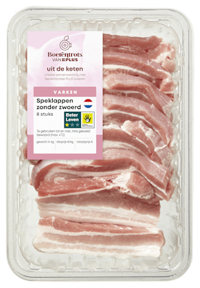 Speklappen zonder zwoerd 8st