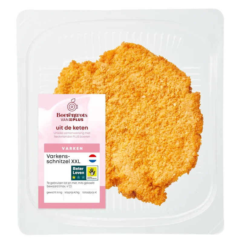 PLUS Boerentrots Varkensschnitzel XXL
