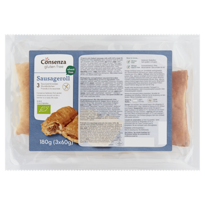 Consenza Saucijzenbroodjes gluten lactosevrij