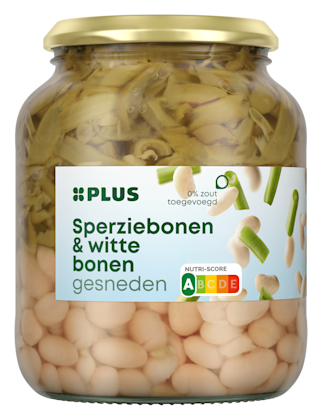Sperziebonen met witte bonen