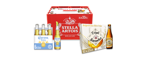 Tripel karmeliet, corona en stella in de aanbieding van 17 t/m 23 juni