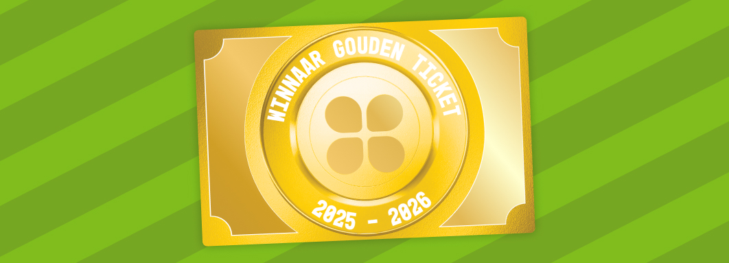 Gouden ticket voor Voetbalplaatjes.