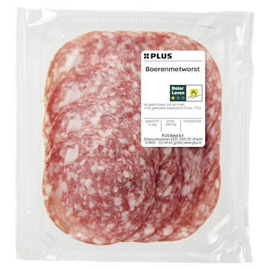PLUS Boerenmetworst 125g