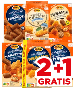 Mora Mini snacks, 2+1 gratis