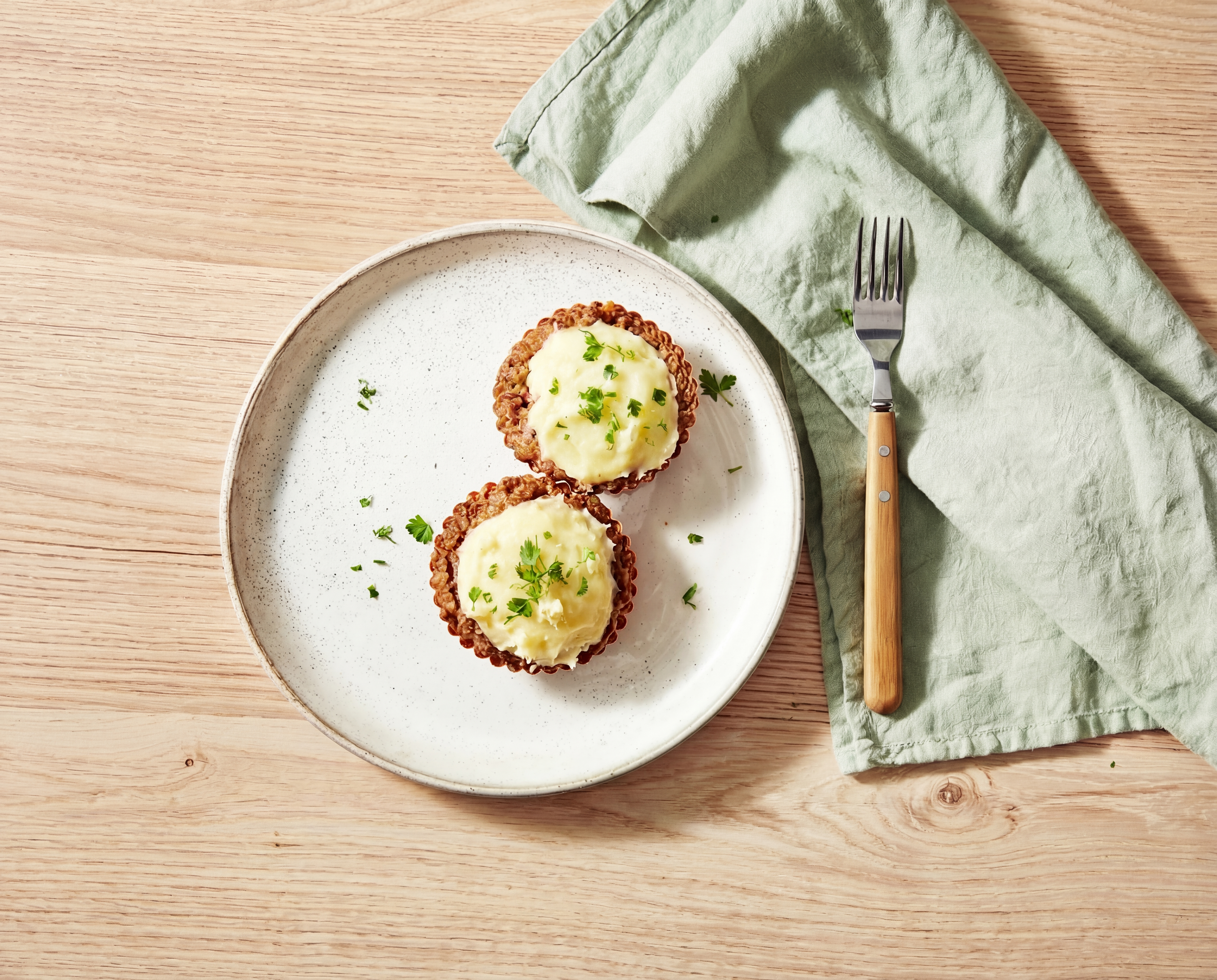 Hartige gehaktmuffins met aardappelpuree - r_en0041