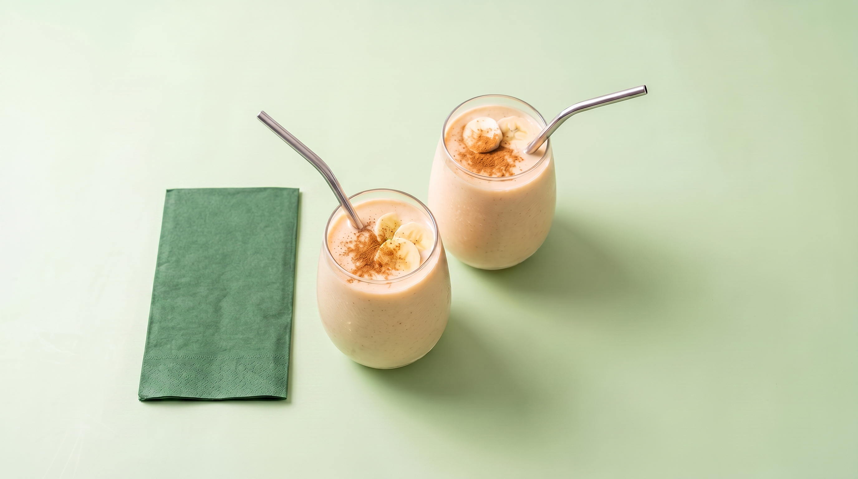Zoete aardappel smoothie met banaan en bloemkool 