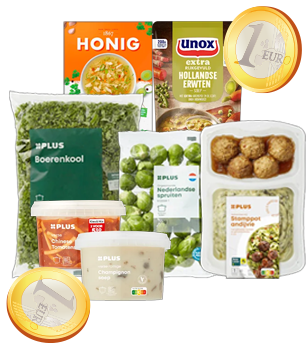 Aanbiedingen van winterse producten.