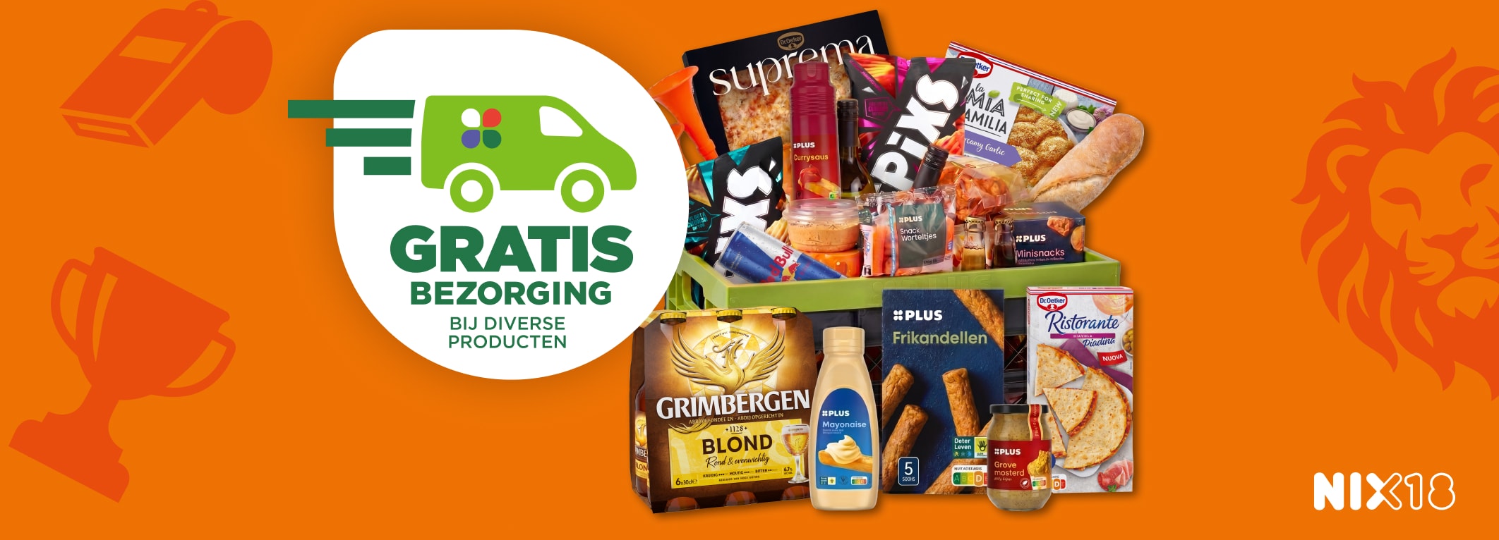 Gratis bezorging op WK artikelen
