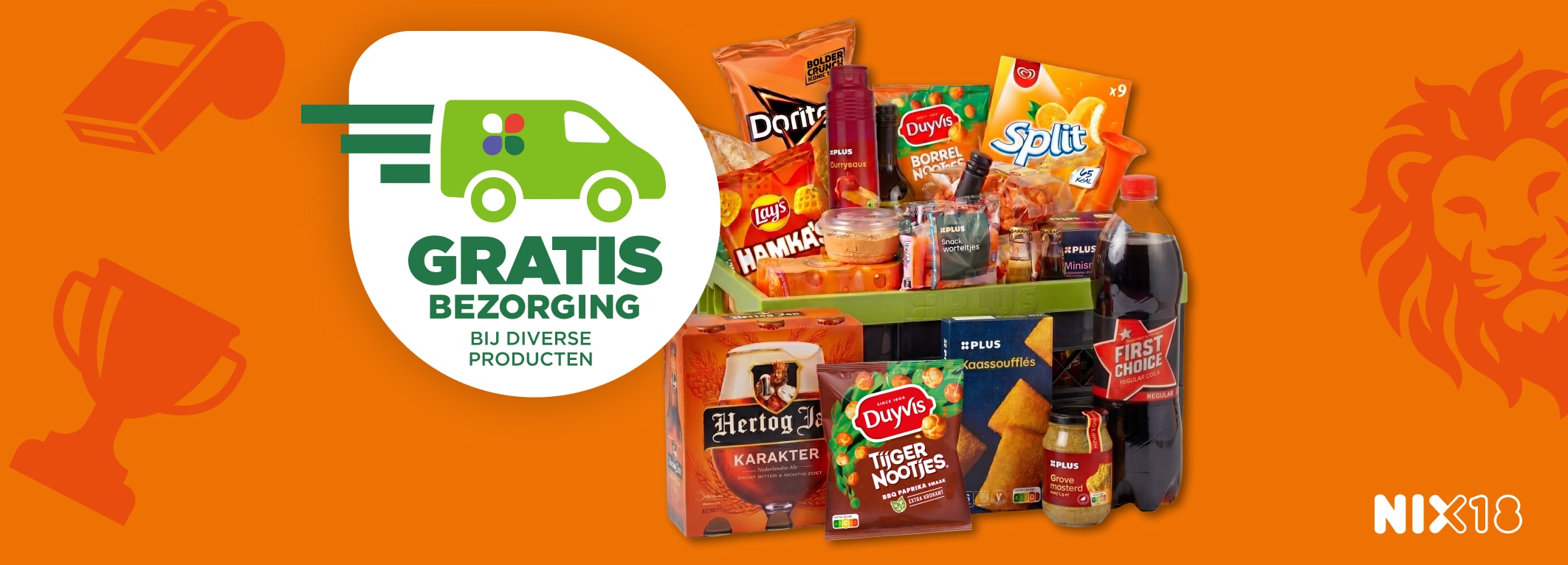 Gratis bezorging op WK artikelen