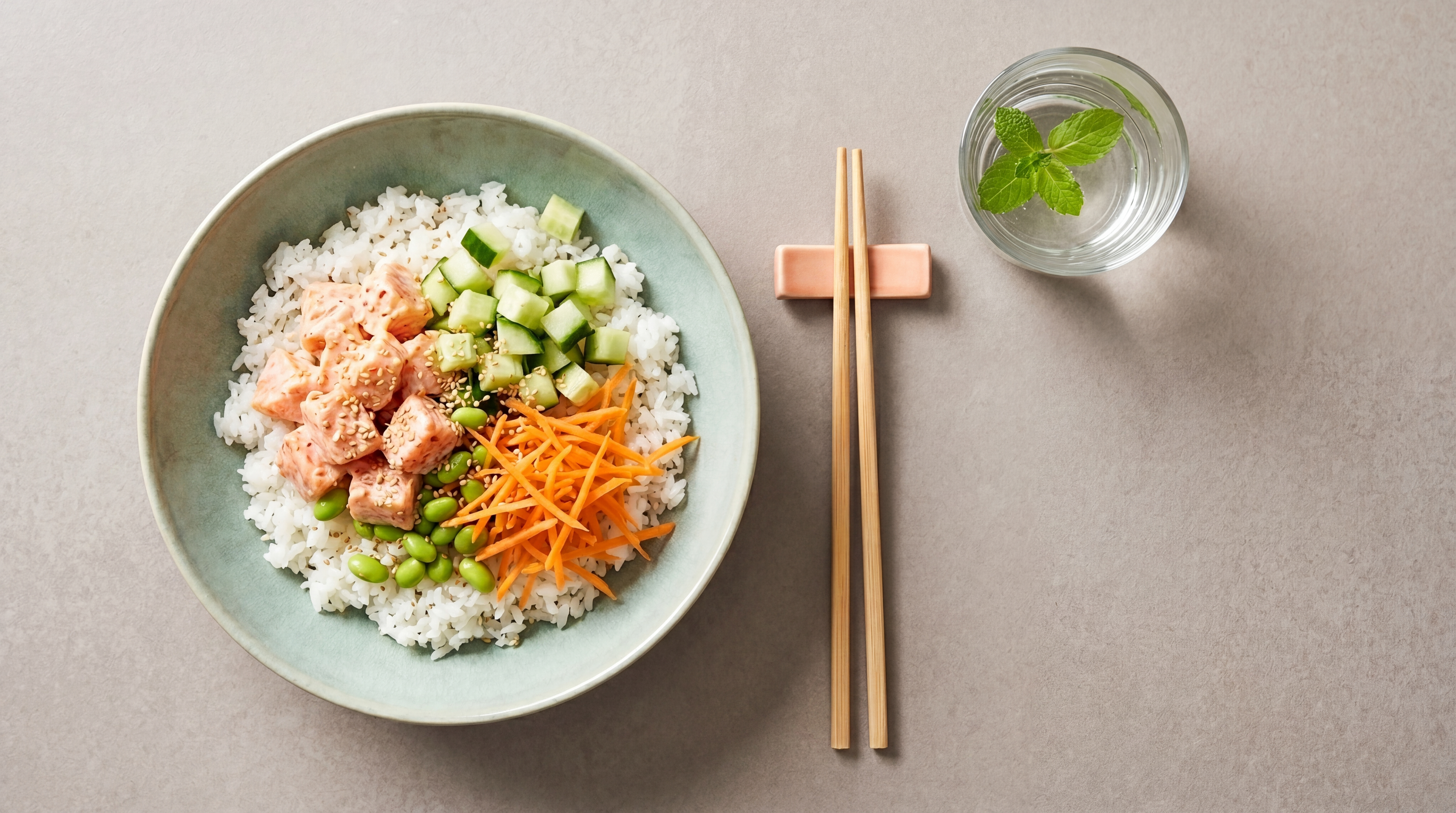 Sushibowl met zalm
