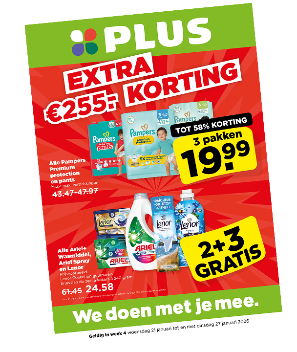 Extra korting folder