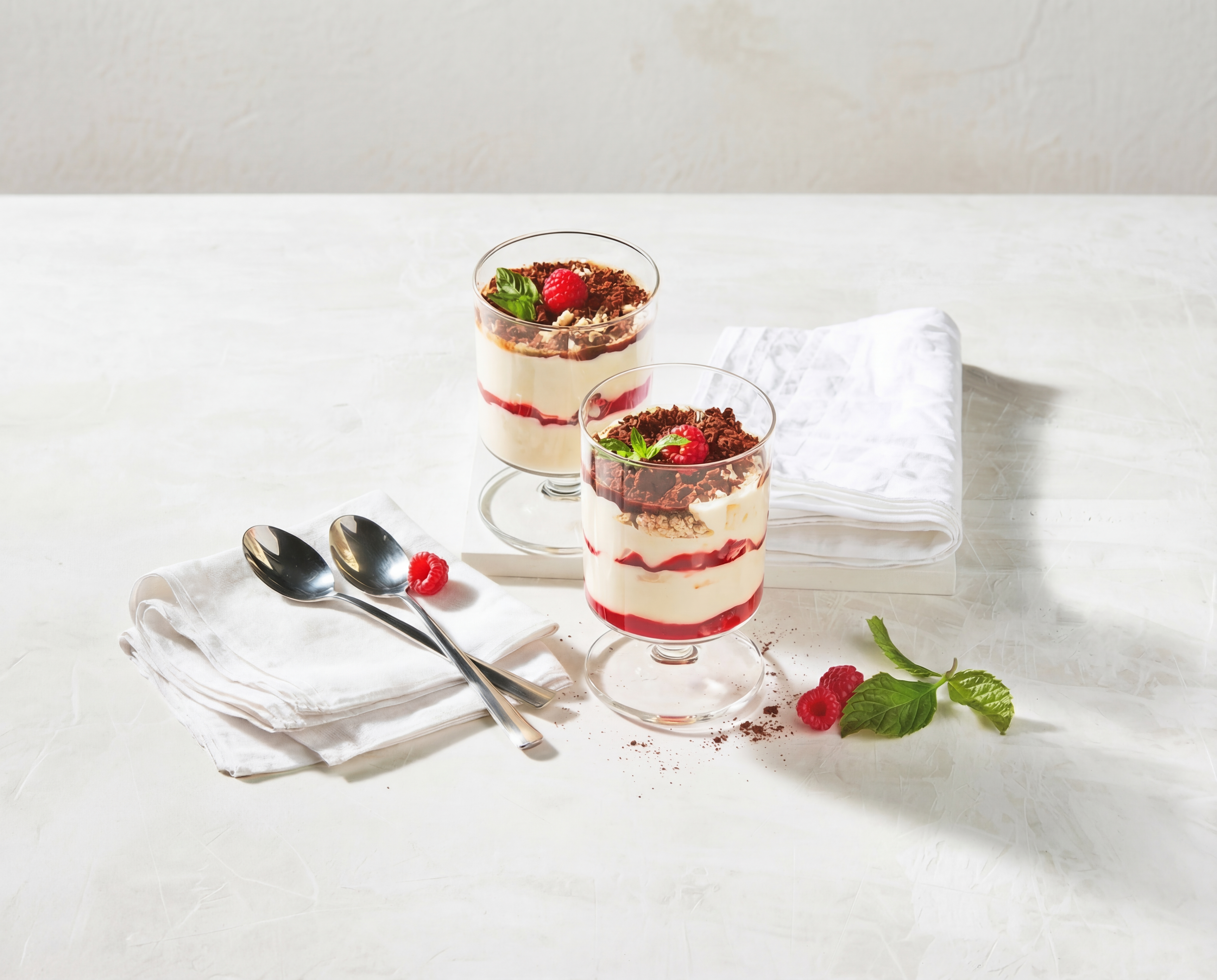 Tiramisu vlaflip met amaretto en rood fruit