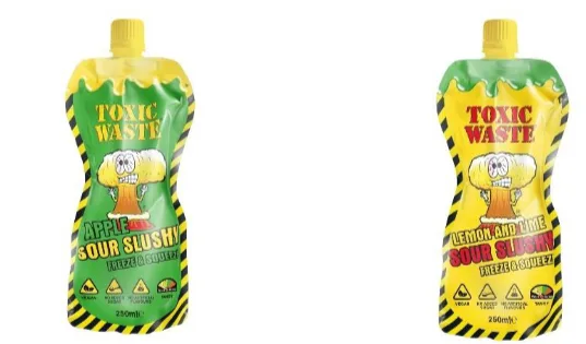 Toxic Waste Sour Slushy apple en Toxic Waste Sour Slushy Lemon/Lime