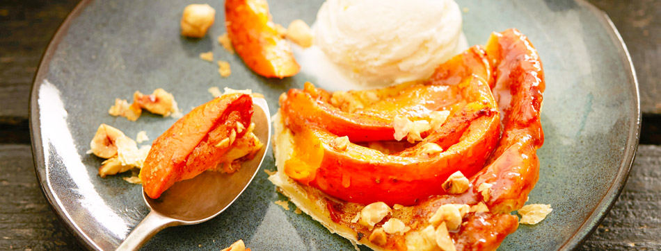 Pompoen recept van pompoentaart met IJs.