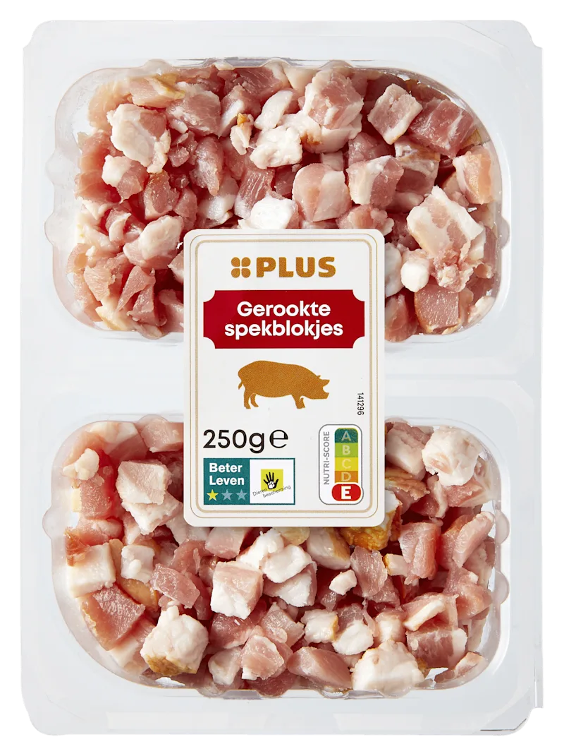 PLUS Dobbelsteentjes gerookt spek