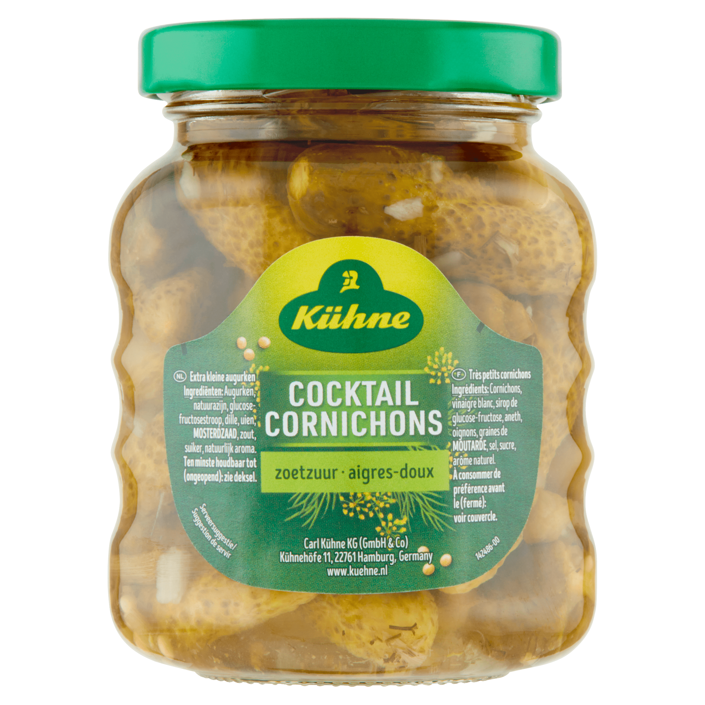 Kuhne Cocktail Cornichons Per Pot 212 ml