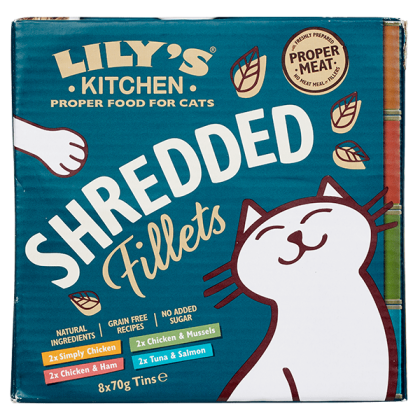 Cat Shredded Filets Chkn/Salmon blik