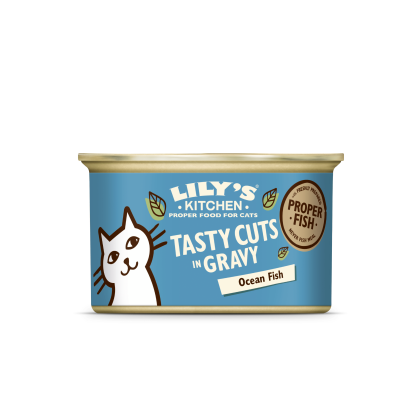 cat Tasty Cuts Fish gravy blik