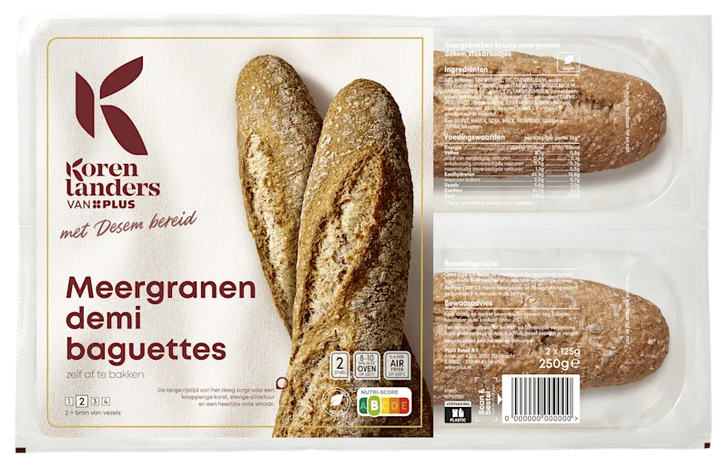 PLUS Korenlanders Desem demi baguettes meergranen