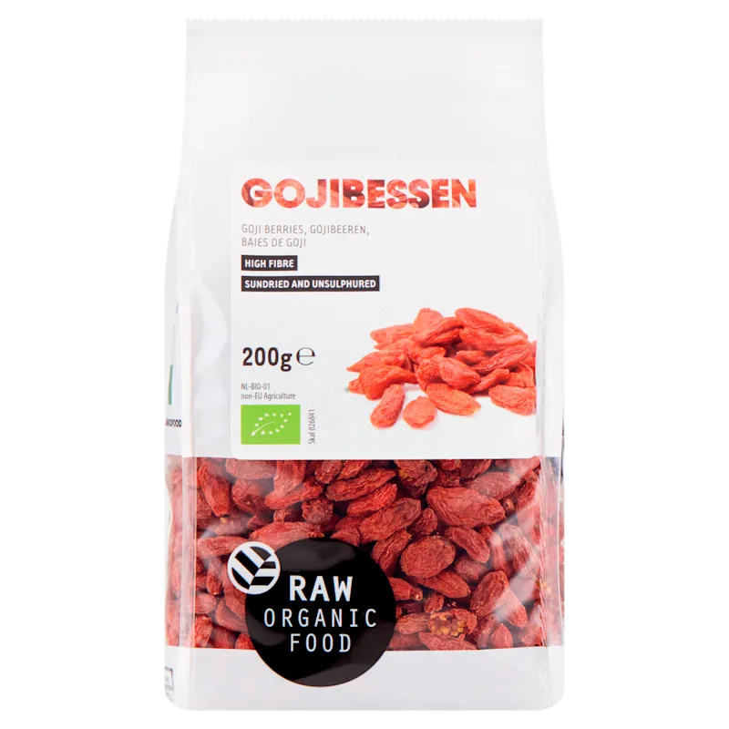 Raw Organic Food Gojibessen biologisch