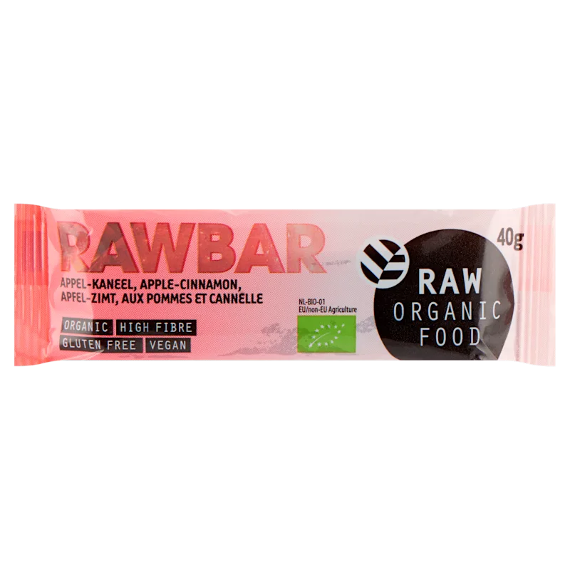 Raw Organic Food Bar apple-cinnamon