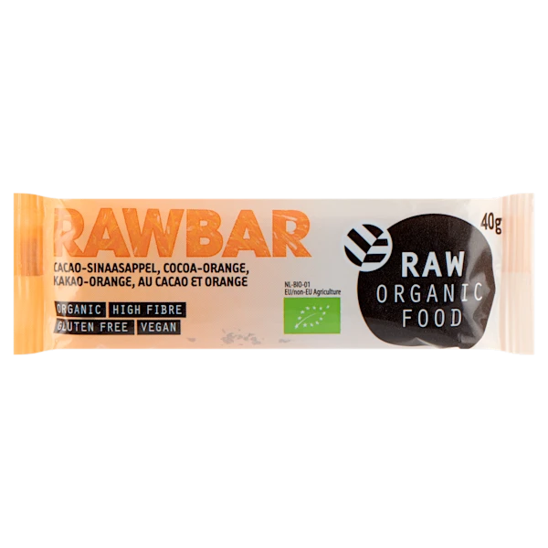 Raw Organic Food Bar cacao-orange