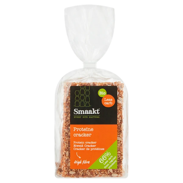 Smaakt Proteine cracker less carb biologisch