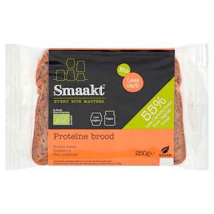 Proteine brood less carb biologisch