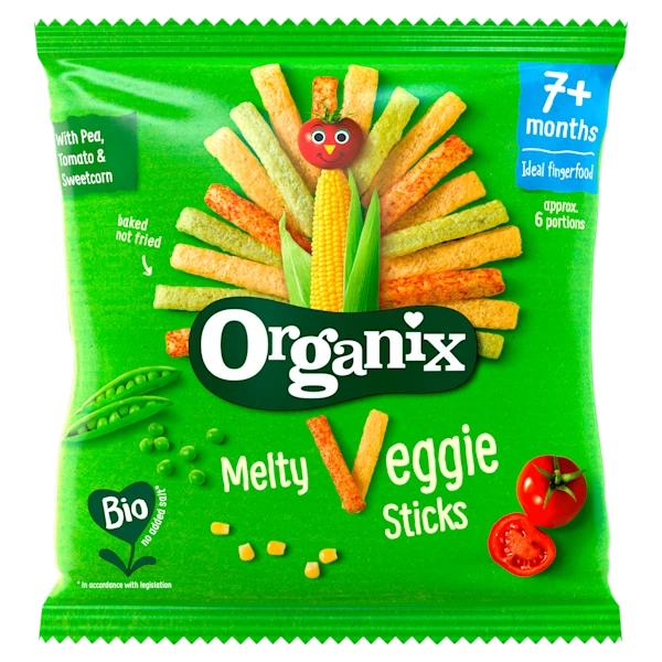 Organix Veggie Groente Sticks 7+m