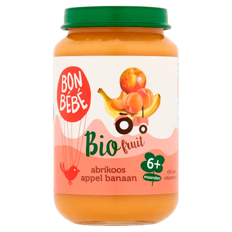 Bonbebe Bio 6mF0605 Abrikoos appel banaan