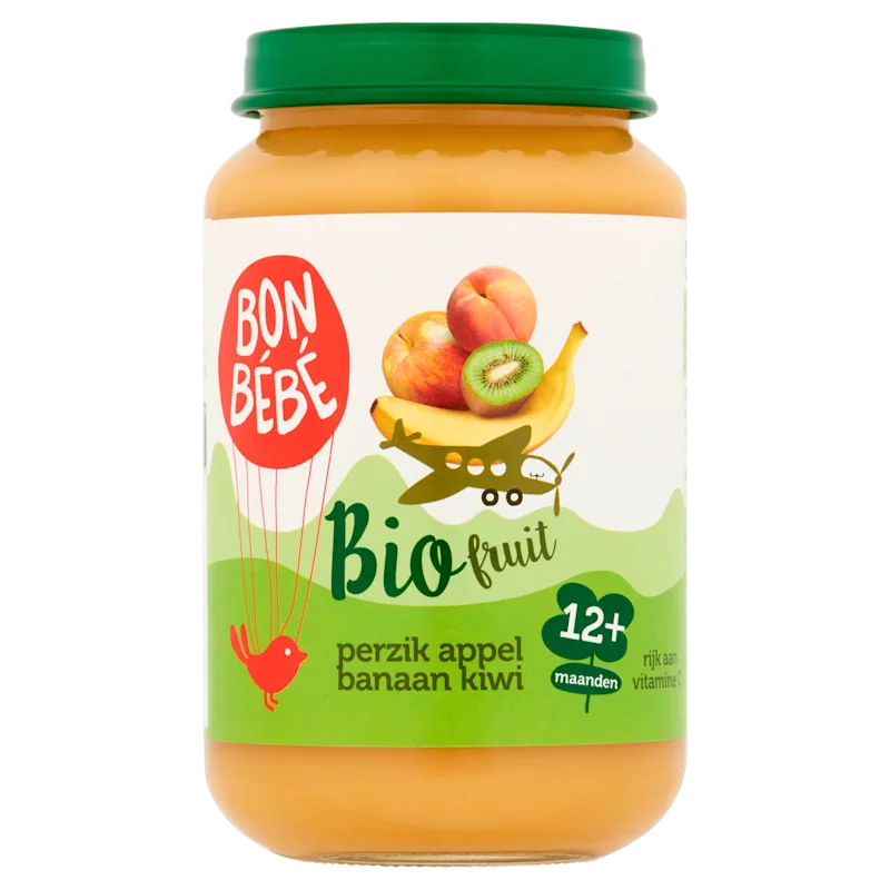 Bonbebe Bio 12mF1202 Perzik Appel Banaan Kiwi