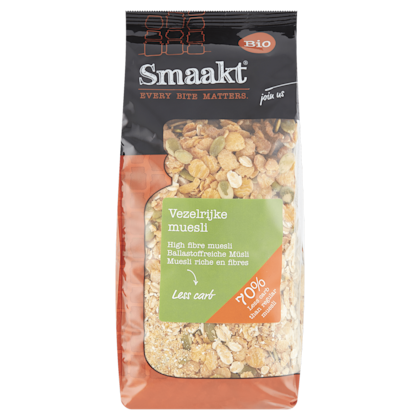 Smaakt Muesli less carb biologisch
