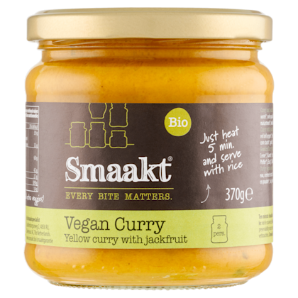Vegan gele curry met jackfruit bio