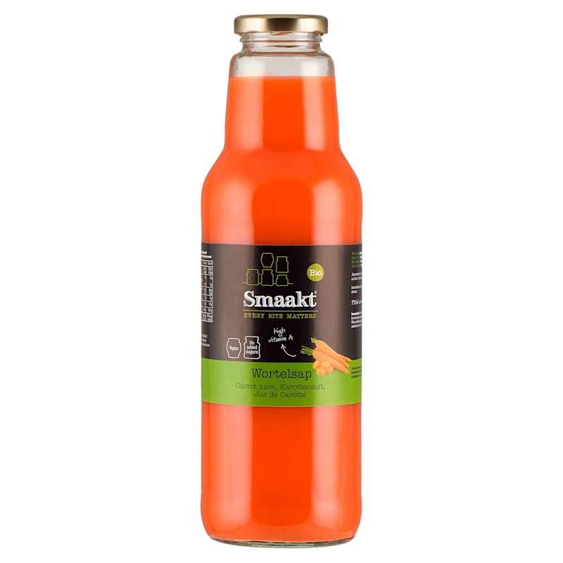 Smaakt Wortelsap biologisch