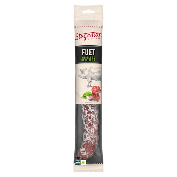 Stegeman Fuet knoflook basilicum