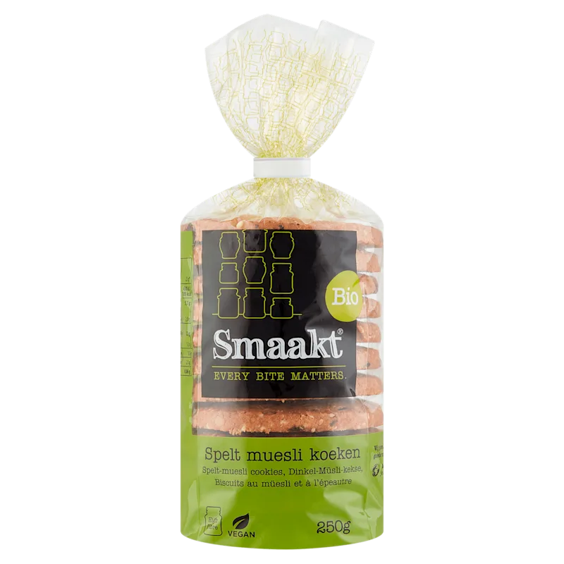 Smaakt Spelt mueslikoeken biologisch