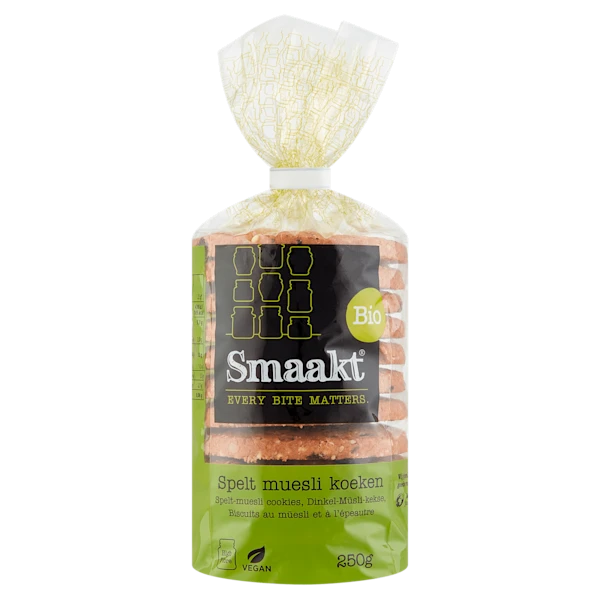 Smaakt Spelt mueslikoeken biologisch