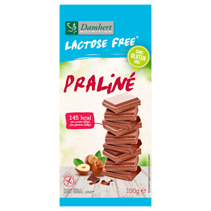 Lactosevrije chocolade tablet praline