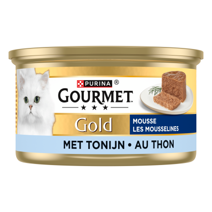 Gold mousse kattenvoer nat met tonijn