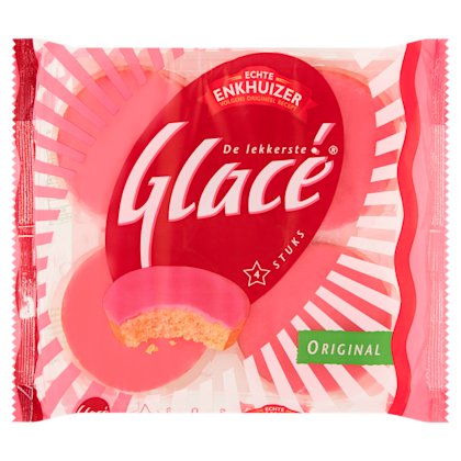 Glacé roze koeken