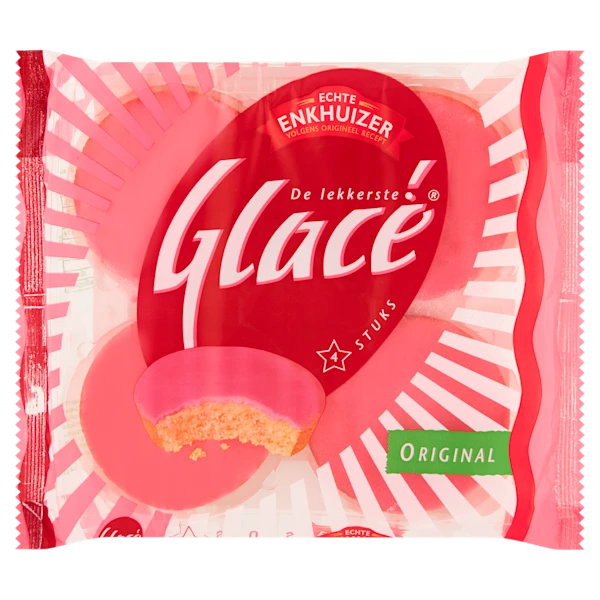 Echte Enkhuizer Glacé roze koeken