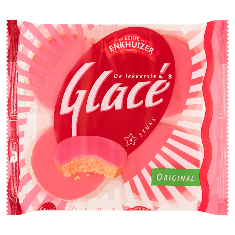 Echte Enkhuizer Glacé roze koeken