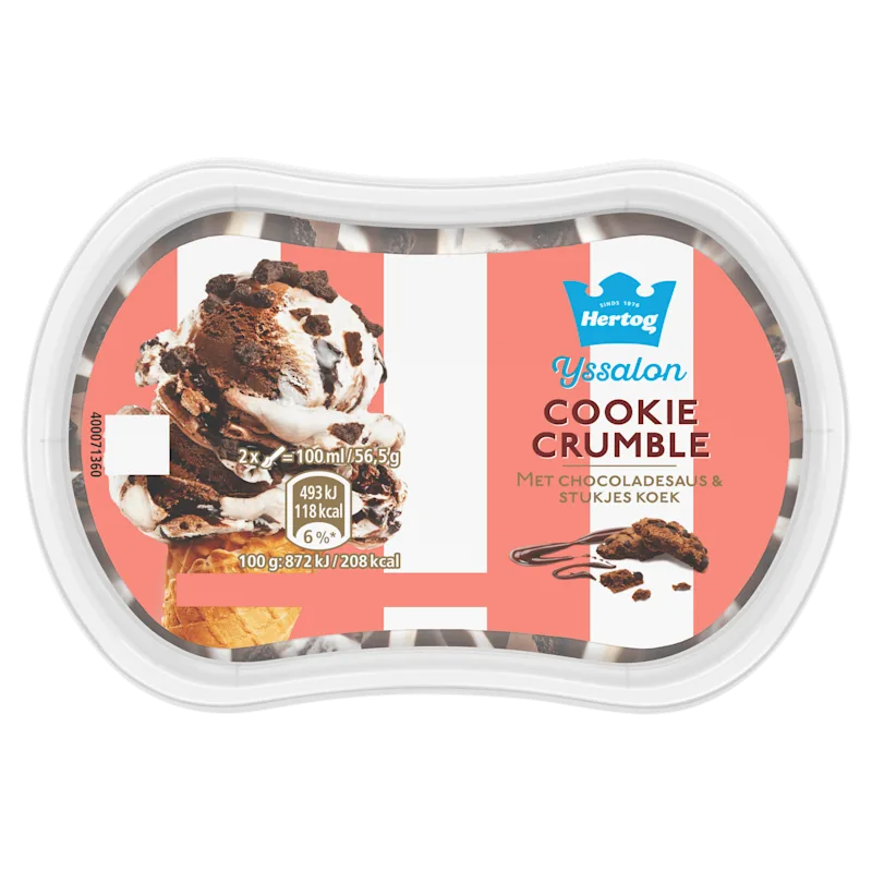 Hertog IJssalon mini cookie crumble