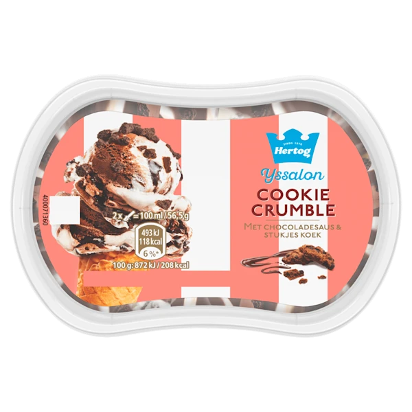 Hertog IJssalon mini cookie crumble