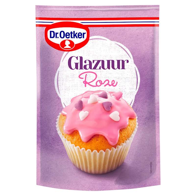 Dr. Oetker roze glazuur