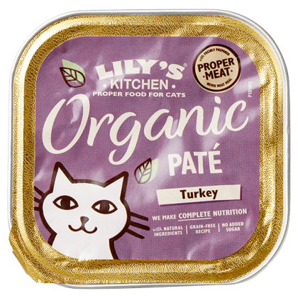 Cat Organic Paté Turkey kuip