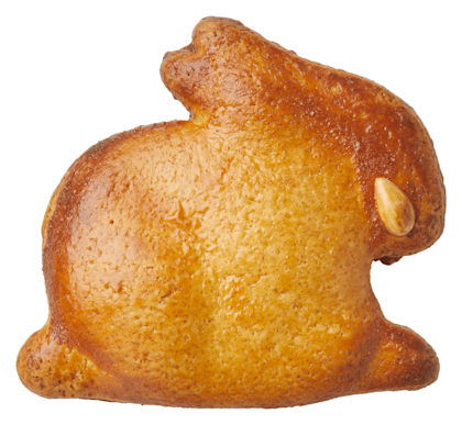 Roomboter paashaas gevulde koek